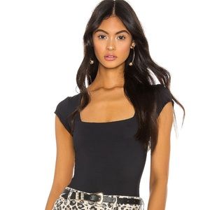 Free People Square Eyes Bodysuit
